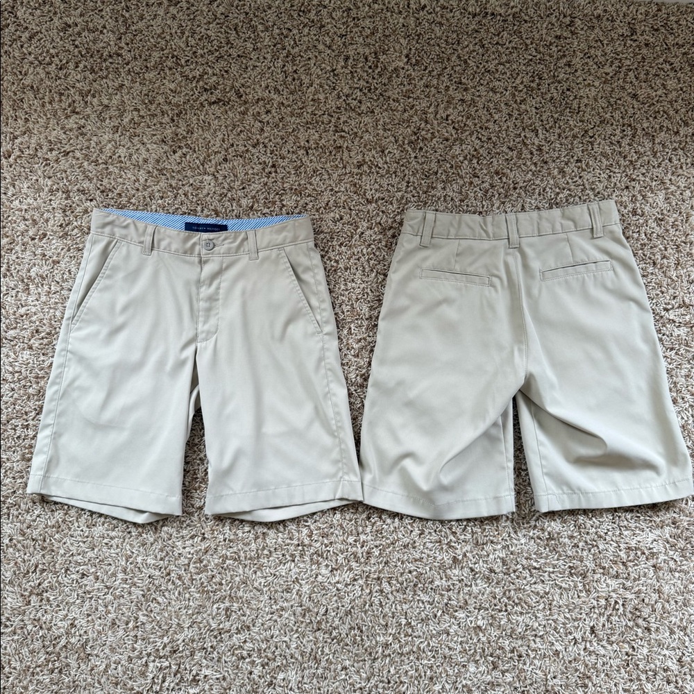 2 Beige boys Tommy Hilfiger  shorts
Size 12 
Like new